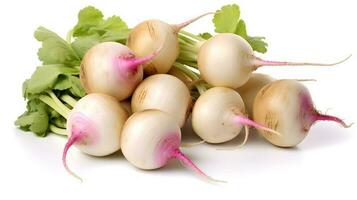 Photo of Turnips isolated on white background