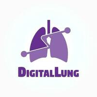 lung logo with art design, healthcare and medical icon -vector vector