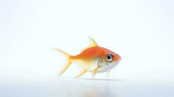 Photo of a tetra fish on white background. Generative AI