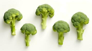 Photo of Broccoli isolated on white background