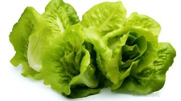 Photo of Fresh Lettuce isolated on white background