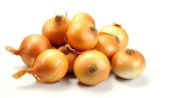 Photo of Onions isolated on white background