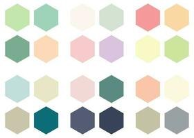 Abstract Colored Palette Guide. Pastel color set. RGB color. vector