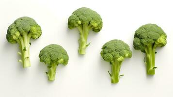 foto de brócoli aislado en blanco antecedentes