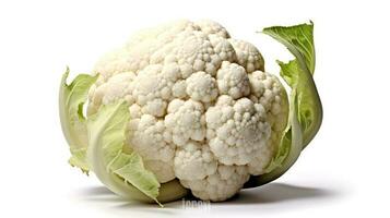 foto de coliflor aislado en blanco antecedentes