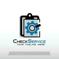 mechanic logo with check services concept, repair icon, illustration element-vector vector
