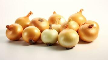 Photo of Onions isolated on white background