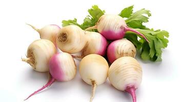 Photo of Turnips isolated on white background