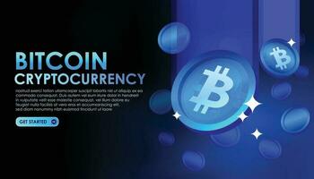 Bitcoin cryptocurrency vector