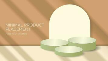 Minimalistic background for product presentation. 3d podium. Vector illustration