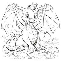 Dragon Coloring Pages For Kids photo