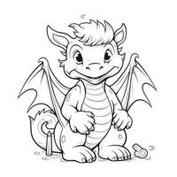 Dragon Coloring Pages For Kids photo