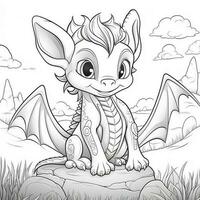 Dragon Coloring Pages For Kids photo