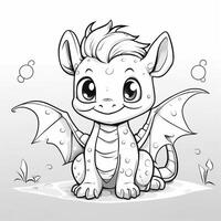 Dragon Coloring Pages For Kids photo