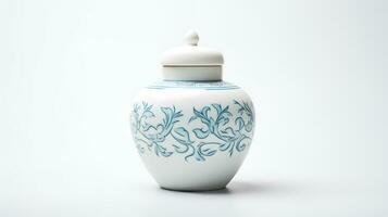 Photo of Minimalis chinese jar isolated on white background