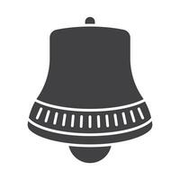 Notification alert bell - flat icon for apps or websites vector