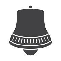 Notification alert bell - flat icon for apps or websites vector