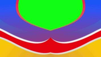 Abstract colorful with green screen Chroma Key for transparency background video. video