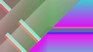 Motion graphic with spectrum lines and green square for copy space. video
