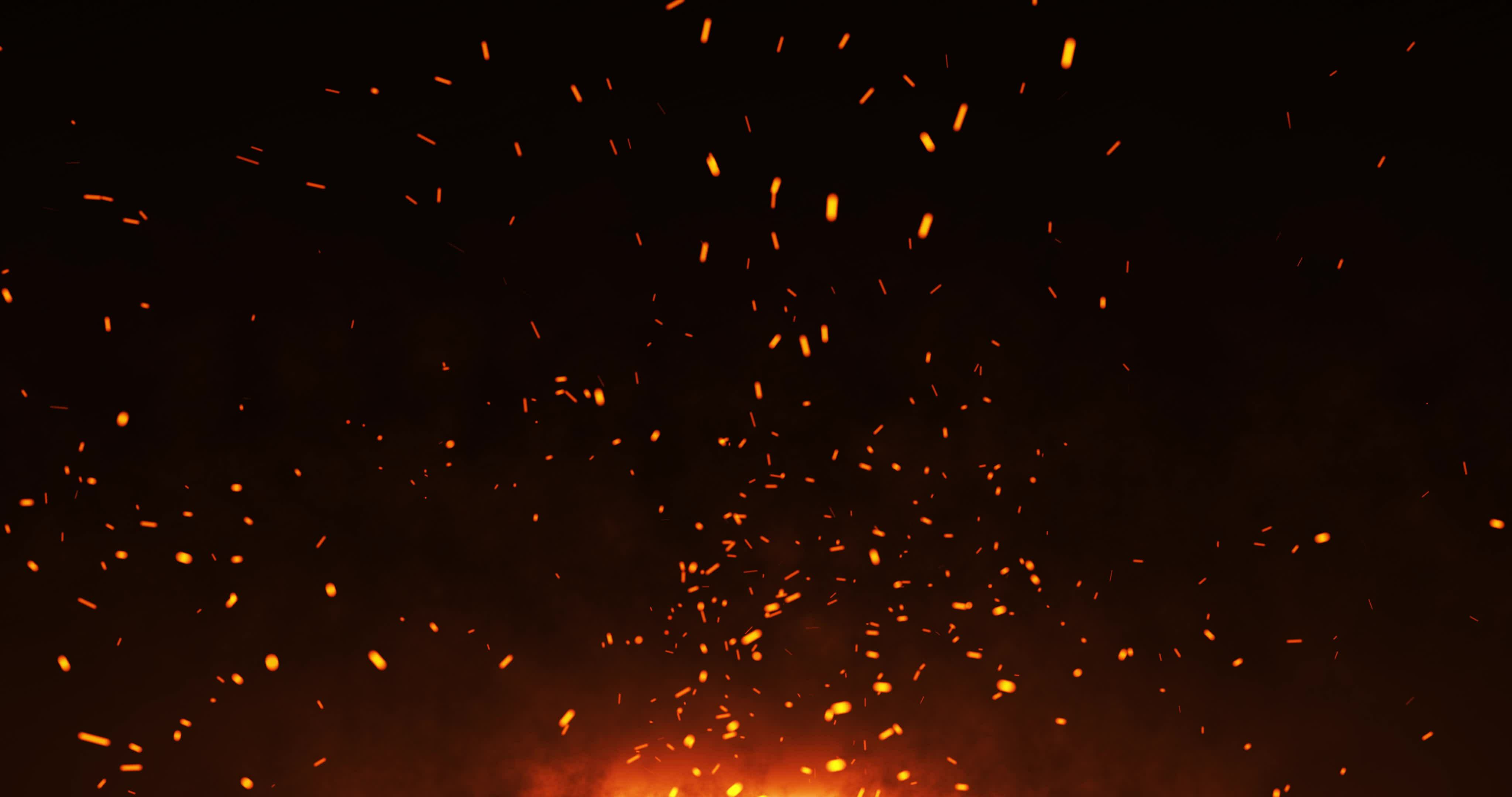 Bengalas En La Oscuridad Una Gavilla De Chispas Y De Fuego