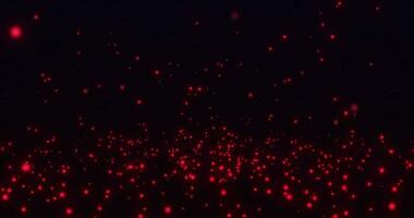 Bounce Particles on a Floor.Falling Small red Colorful Particles. 4k video. 3D  animation video