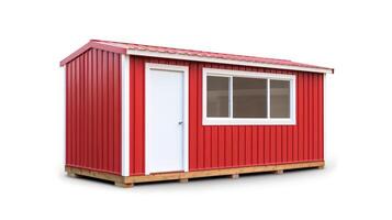 Mobile office buildings or container site office for construction site. Shipping container. Portable house and office cabins, illustration photo