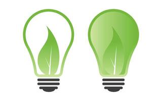 Eco-friendly light bulb icon can be used for applications or websites vector