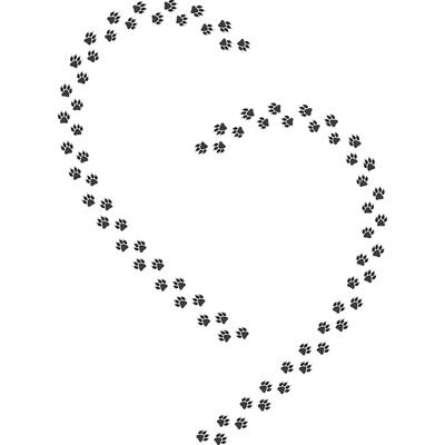 cat or dog paw print icon