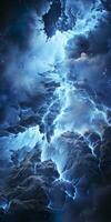 Thunder, Boca Thunder background. Generative AI photo