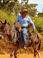 Apore, Goias, Brazil - 05 07 2023 Horseback riding event open to the public photo