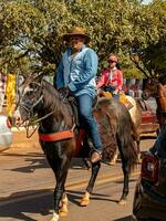 Apore, Goias, Brazil - 05 07 2023 Horseback riding event open to the public photo