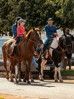 Apore, Goias, Brazil - 05 07 2023 Horseback riding event open to the public photo