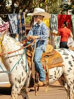 Apore, Goias, Brazil - 05 07 2023 Horseback riding event open to the public photo