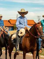 Apore, Goias, Brazil - 05 07 2023 Horseback riding event open to the public photo