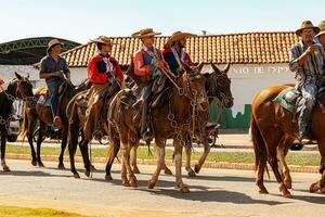 Apore, Goias, Brazil - 05 07 2023 Horseback riding event open to the public photo