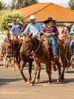 Apore, Goias, Brazil - 05 07 2023 Horseback riding event open to the public photo