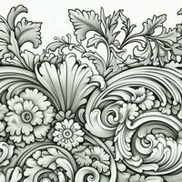 Floral Coloring Pages photo