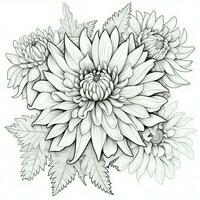 Floral Coloring Pages photo