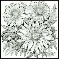 Floral Coloring Pages photo