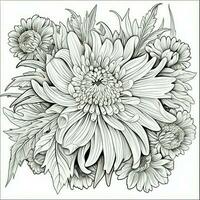 Floral Coloring Pages photo