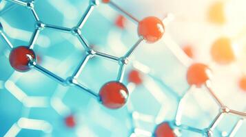 Medical studies of molecular structures. Science in the service of human. Technologies of the future in our life. molecule of medicine model, illustration photo