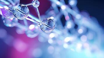 Medical studies of molecular structures. Science in the service of human. Technologies of the future in our life. molecule of medicine model, illustration photo