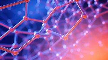 Medical studies of molecular structures. Science in the service of human. Technologies of the future in our life. molecule of medicine model, illustration photo