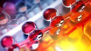 Medical studies of molecular structures. Science in the service of human. Technologies of the future in our life. molecule of medicine model, illustration photo