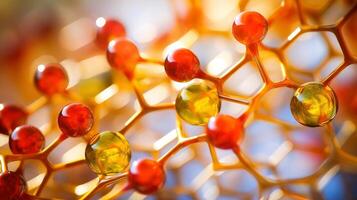 Medical studies of molecular structures. Science in the service of human. Technologies of the future in our life. molecule of medicine model, illustration photo