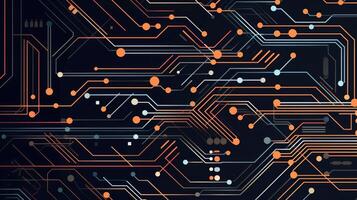Close-up of circuit board. Electronic computer hardware technology. Motherboard digital chip. blurred concept, illustration photo