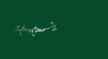 internazionale traduzione giorno - lettering animazione con particelle video