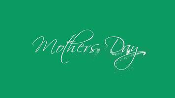 Mothers Day - Lettering Animatin With Particles video
