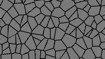 Monochrome Stained Glass Abstract Black White Lines Animation II video