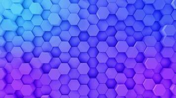 Abstract Hexagon gradient Geometric Surface Loop. video